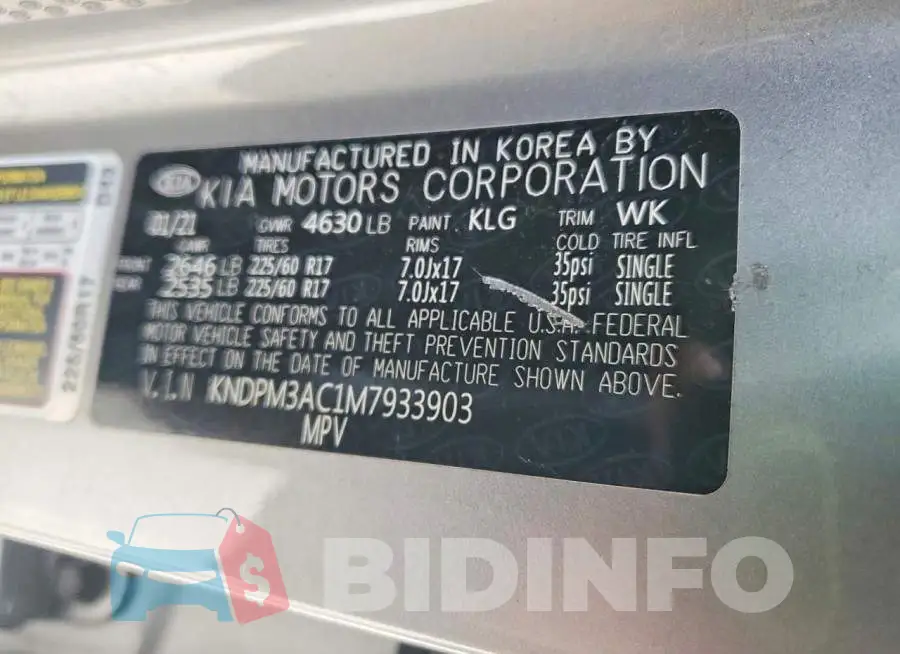 KNDPM3AC1M7933903 Photo# 13