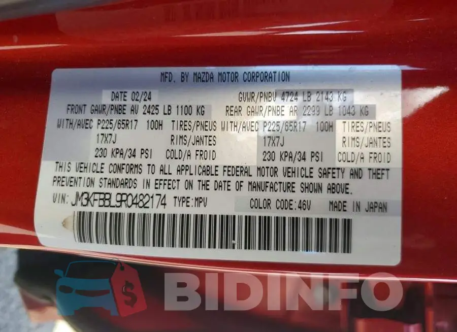 JM3KFBBL9R0482174 Photo# 13