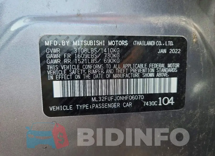 ML32FUFJ0NHF06070 Photo# 13
