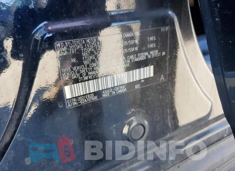 2T3NFREV1JW428718 Photo# 13