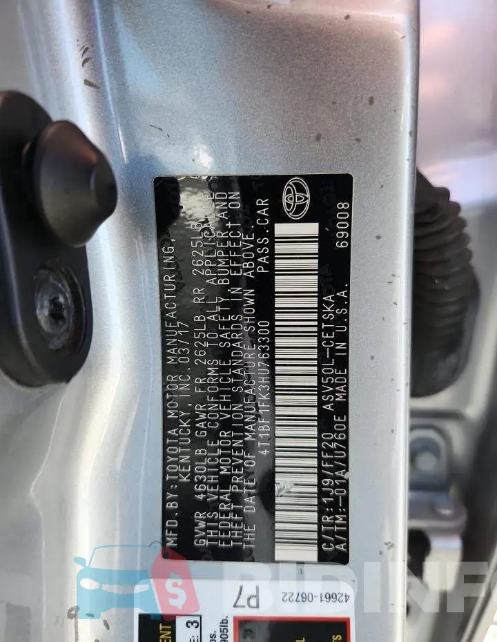 4T1BF1FK3HU763300 Photo# 12