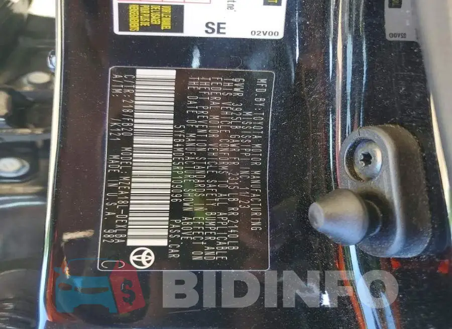 5YFB4MDE5RP109096 Photo# 12