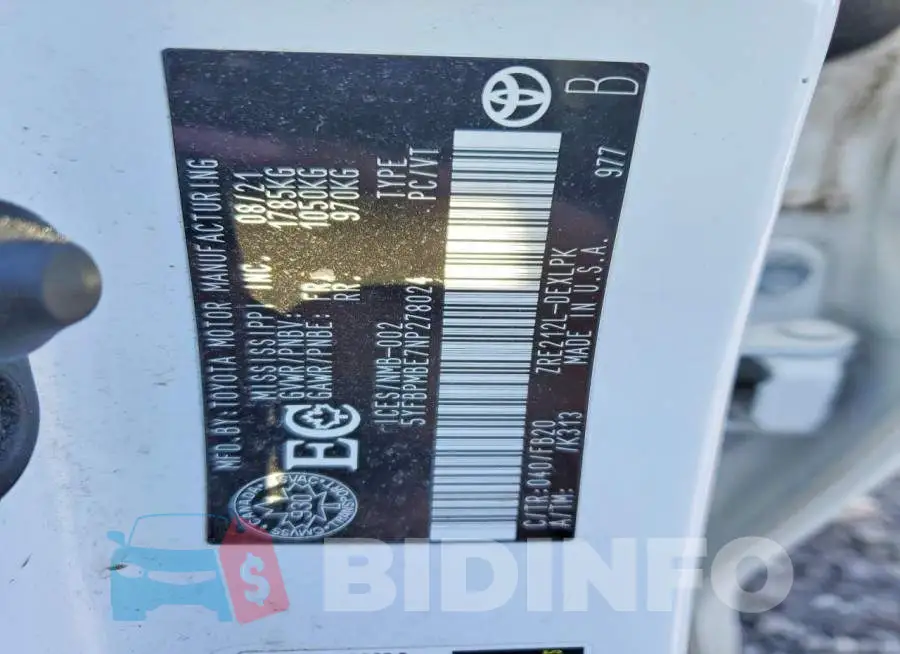 5YFBPMBE7NP278024 Photo# 13