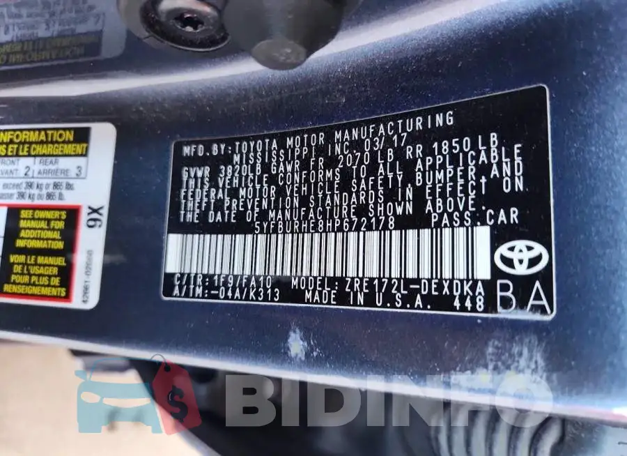 5YFBURHE8HP672178 Photo# 12