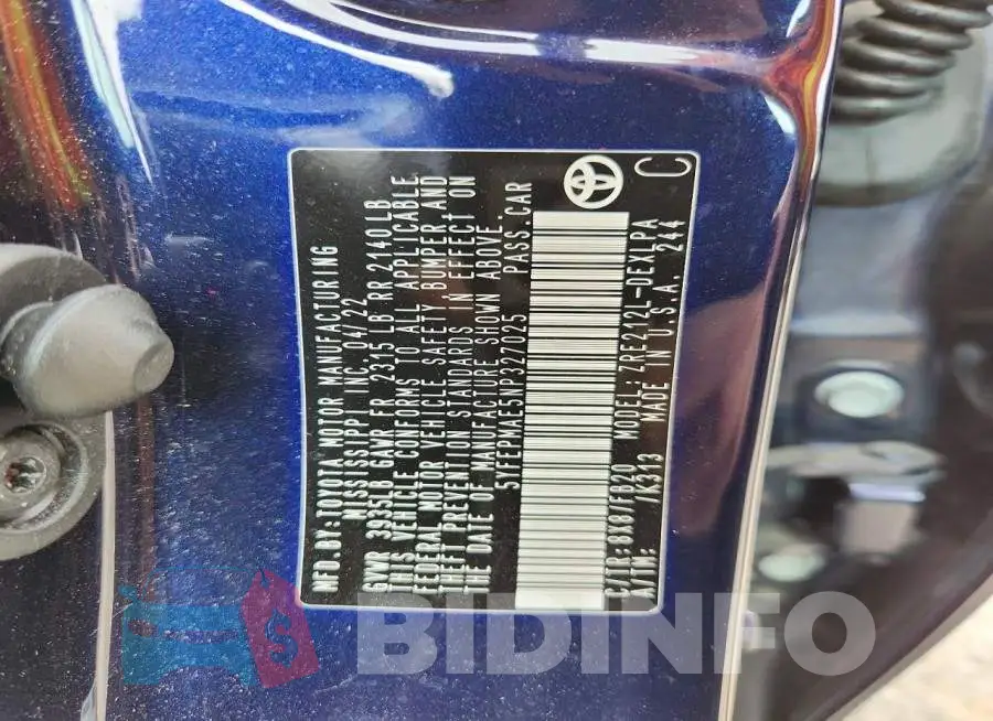 5YFEPMAE5NP327025 Photo# 13