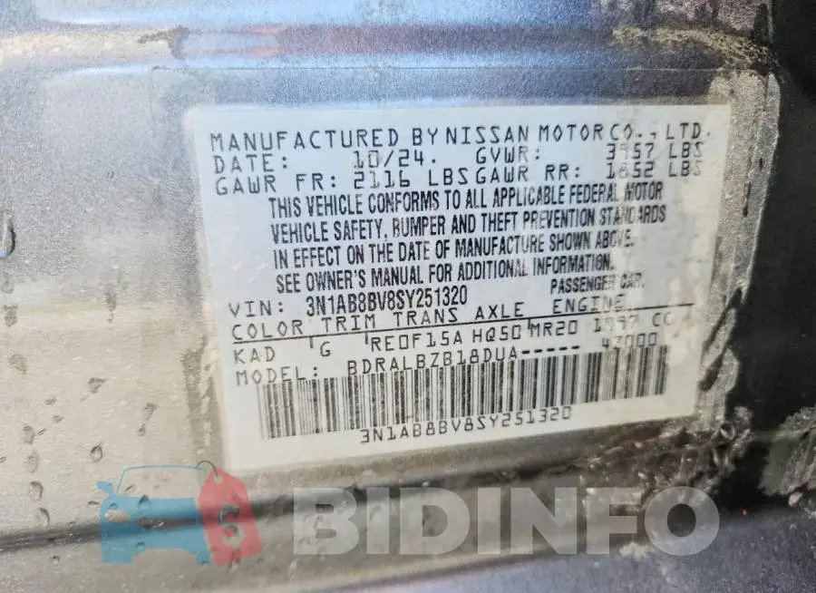3N1AB8BV8SY251320 Photo# 12