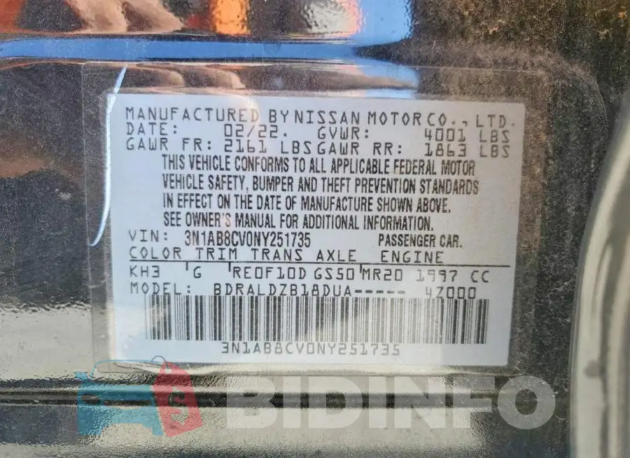 3N1AB8CV0NY251735 Photo# 13
