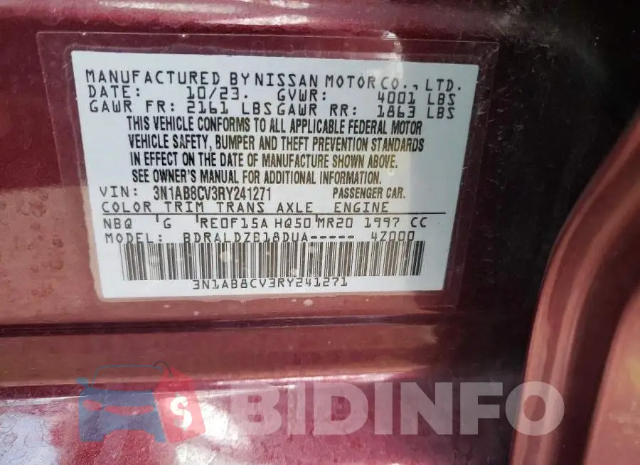 3N1AB8CV3RY241271 Photo# 12