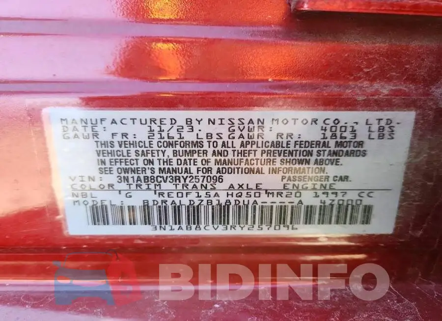 3N1AB8CV3RY257096 Photo# 12