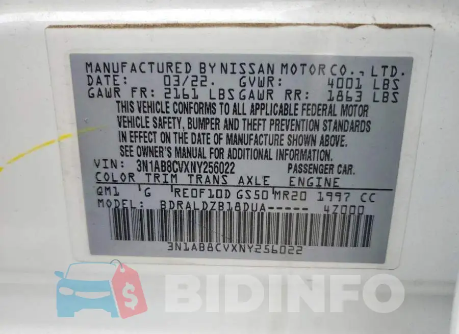 3N1AB8CVXNY256022 Photo# 13