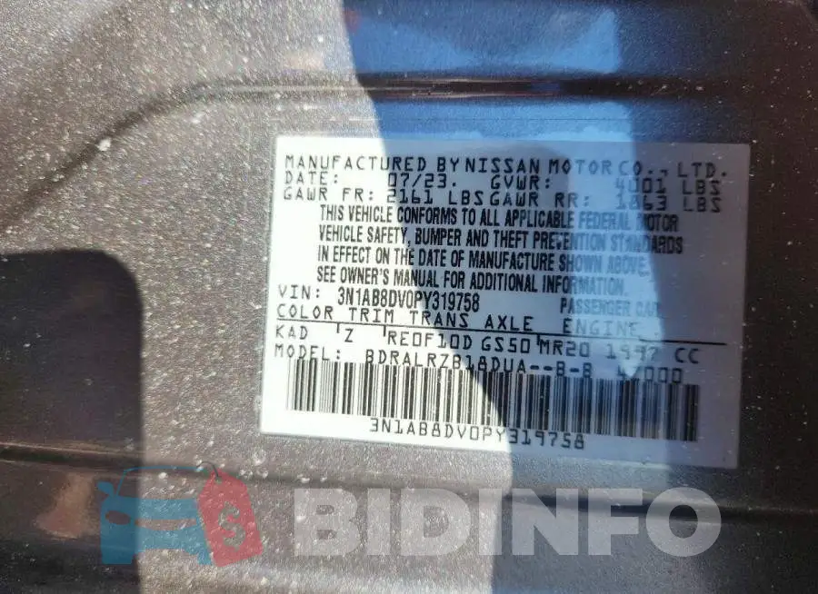 3N1AB8DV0PY319758 Photo# 12