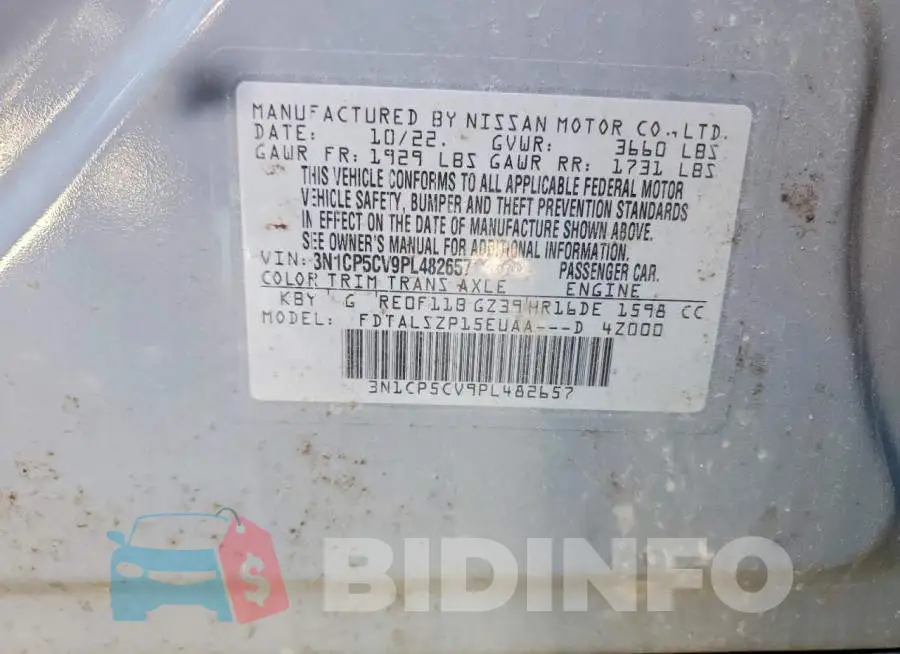 3N1CP5CV9PL482657 Photo# 14