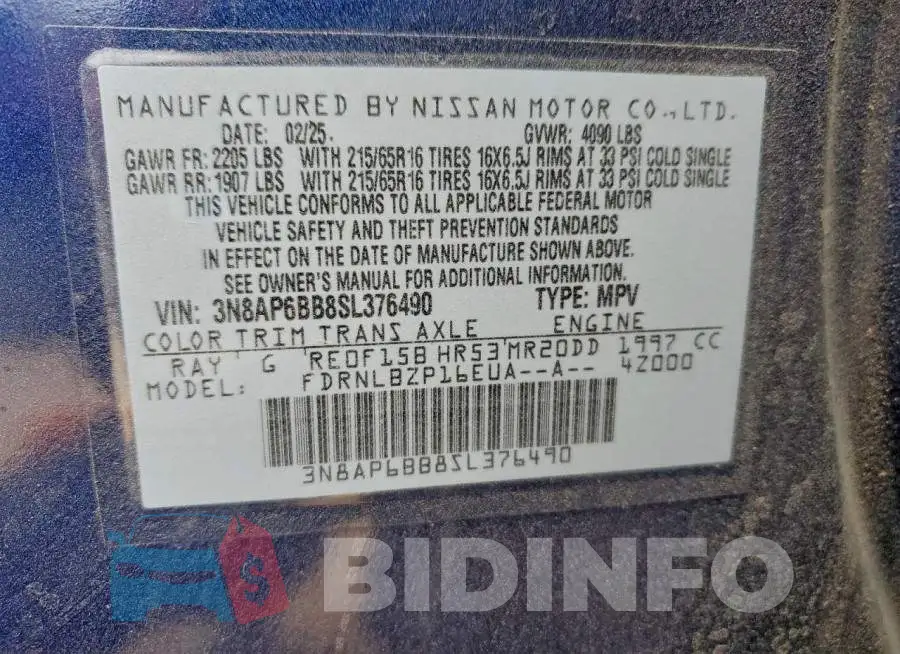 3N8AP6BB8SL376490 Photo# 14