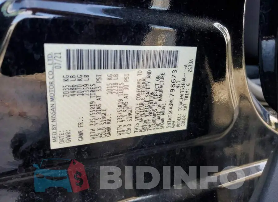 5N1AT3CA3MC798673 Photo# 14