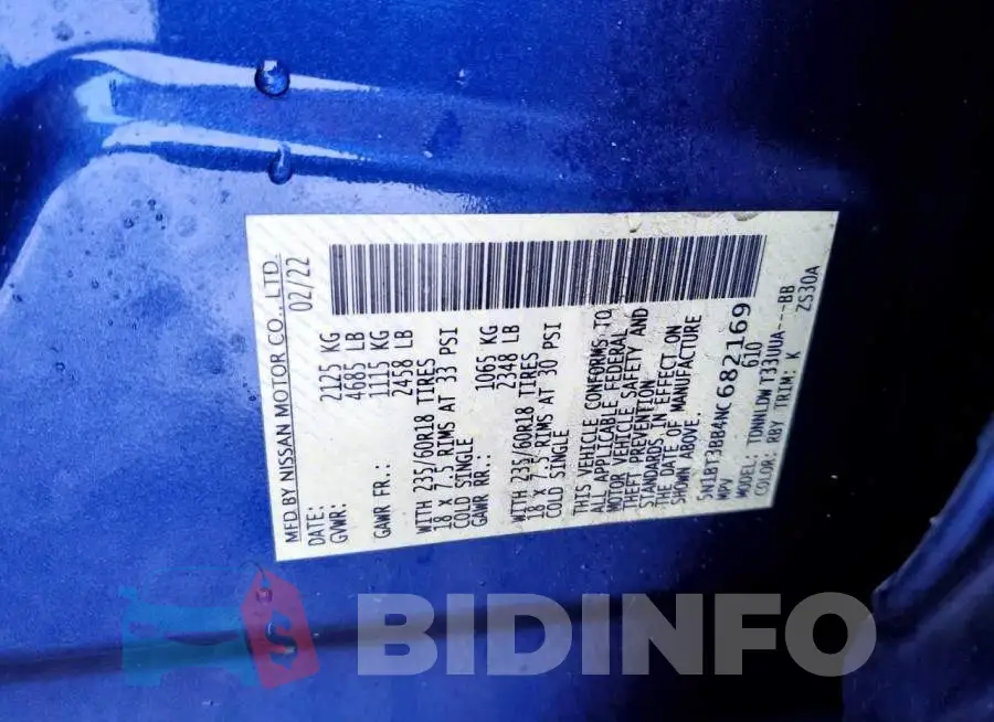 5N1BT3BB4NC682169 Photo# 13