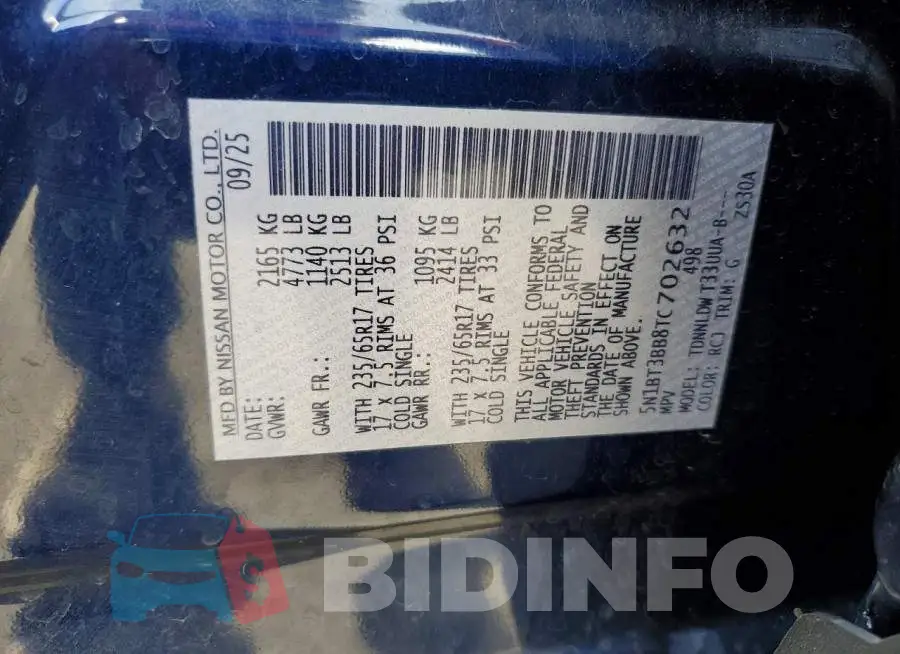 5N1BT3BB8TC702632 Photo# 12