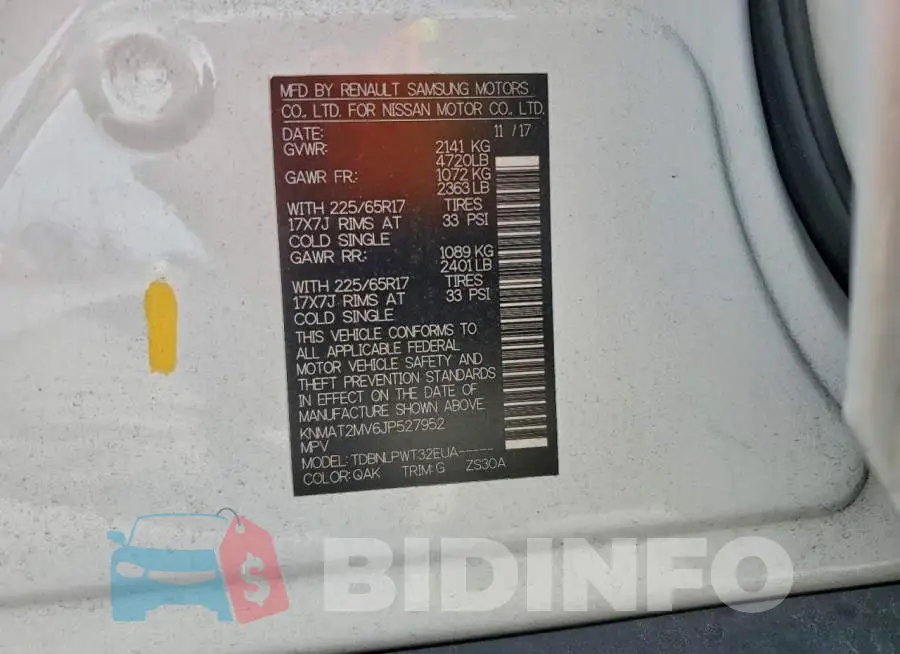 KNMAT2MV6JP527952 Photo# 14