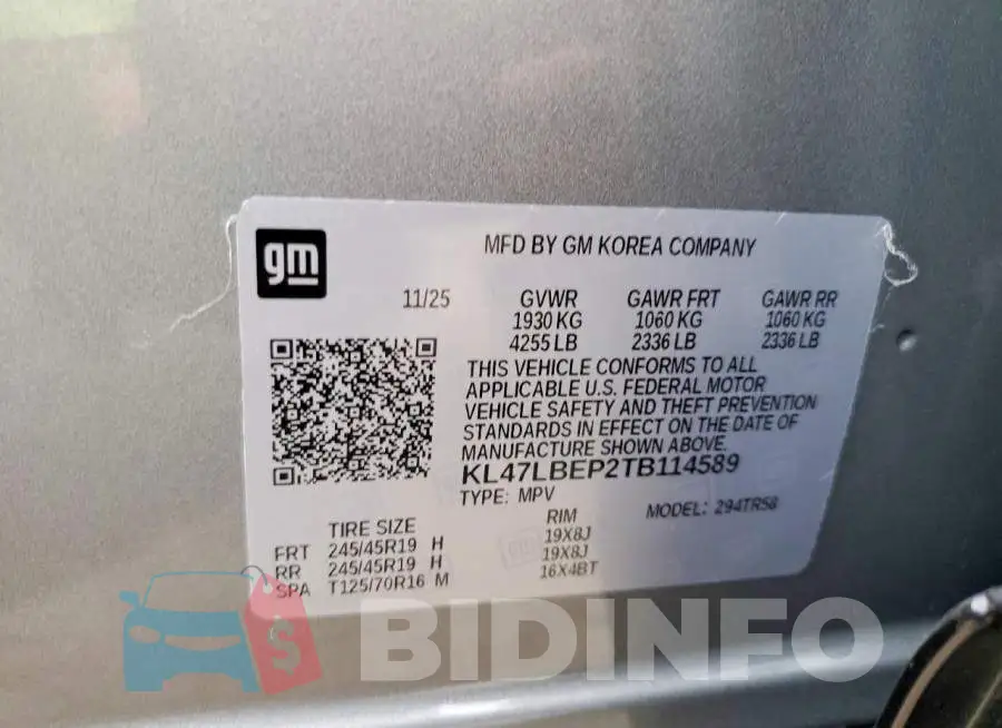 KL47LBEP2TB114589 Photo# 13