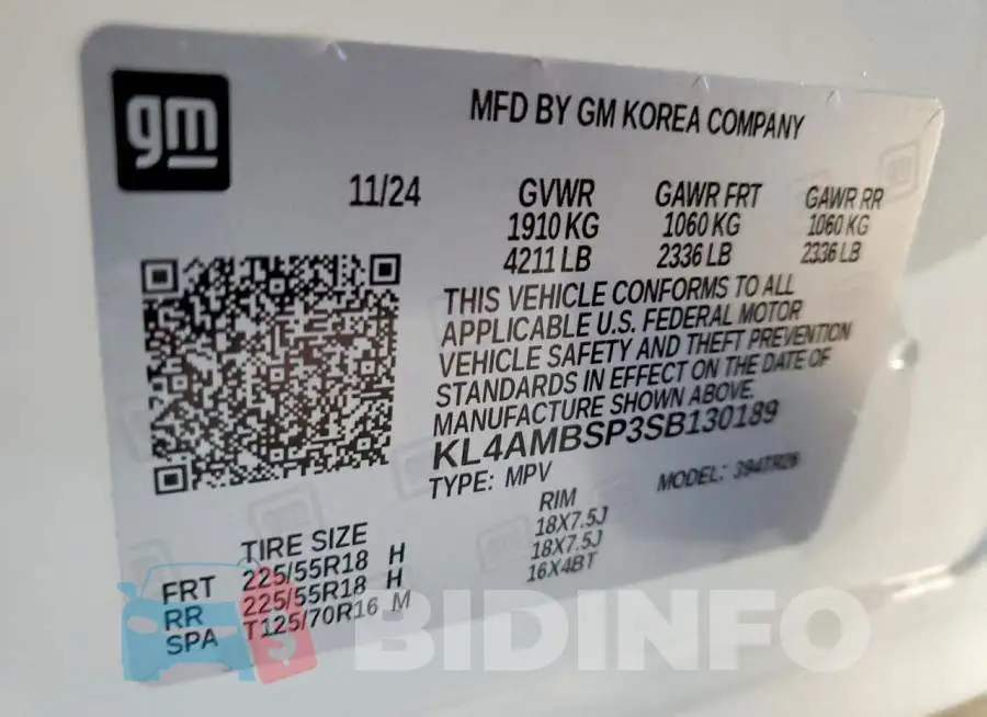 KL4AMBSP3SB130189 Photo# 12