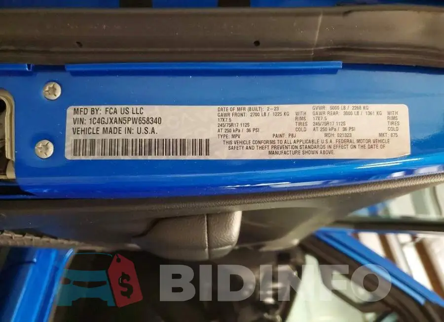 1C4GJXAN5PW658340 Photo# 13