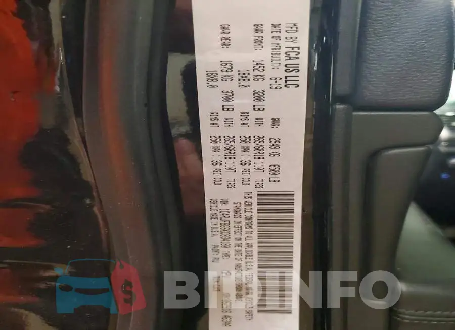 1C4RJFBG6KC834180 Photo# 14