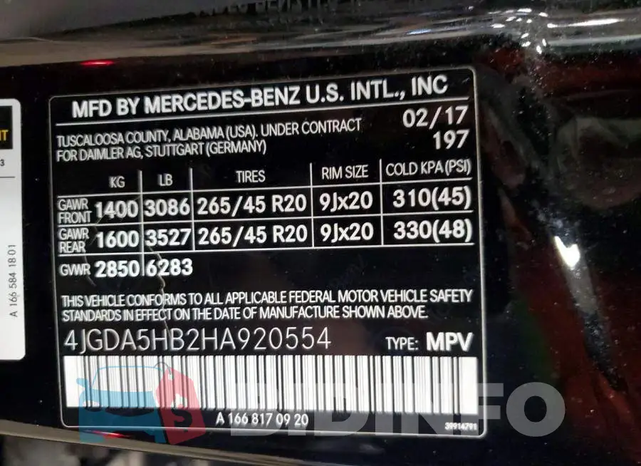4JGDA5HB2HA920554 Photo# 13
