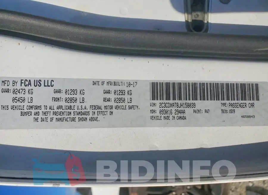 2C3CDXAT8JH158039 Photo# 13