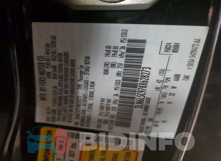 3LN6L5C97KR628273 Photo# 12