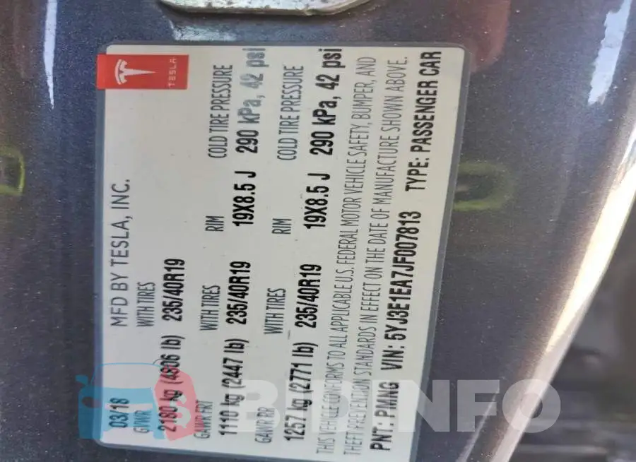 5YJ3E1EA7JF007813 Photo# 12