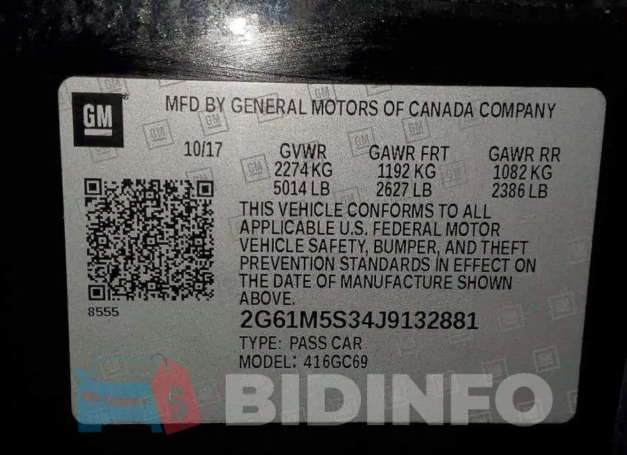 2G61M5S34J9132881 Photo# 12