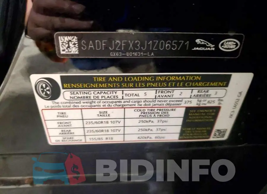SADFJ2FX3J1Z06571 Photo# 14