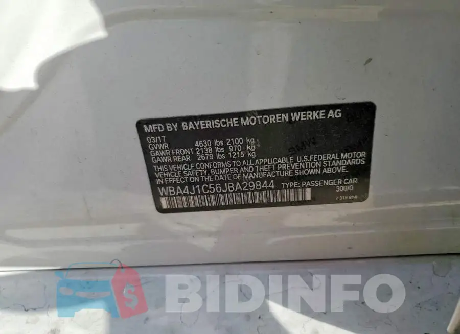 WBA4J1C56JBA29844 Photo# 12