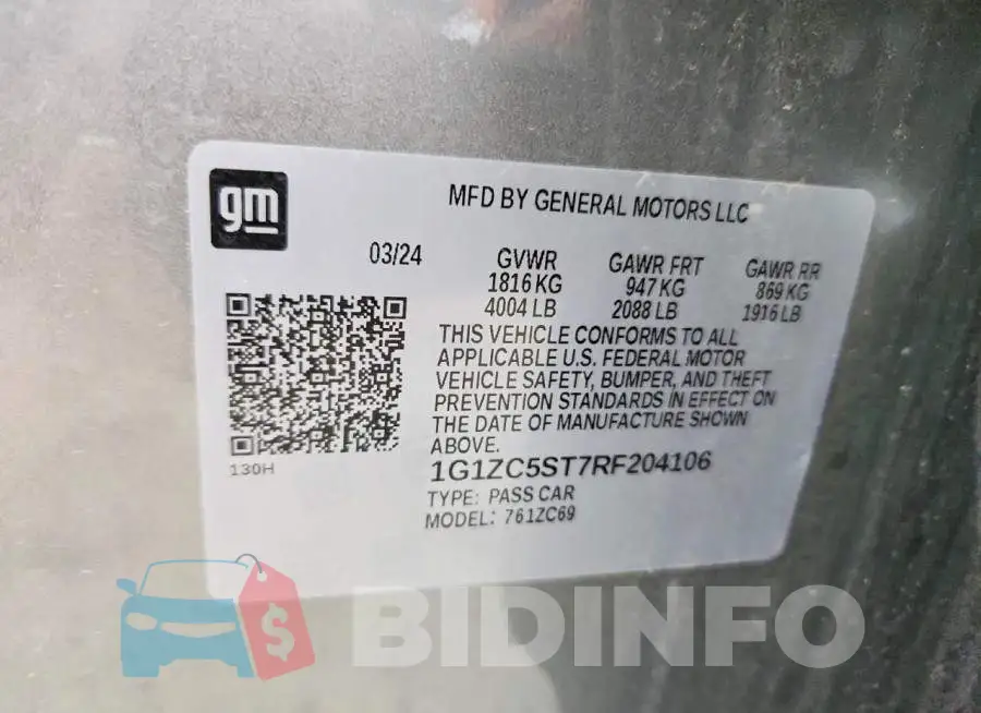 1G1ZC5ST7RF204106 Photo# 12