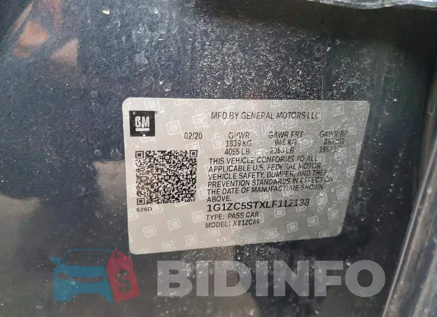 1G1ZC5STXLF112138 Photo# 13