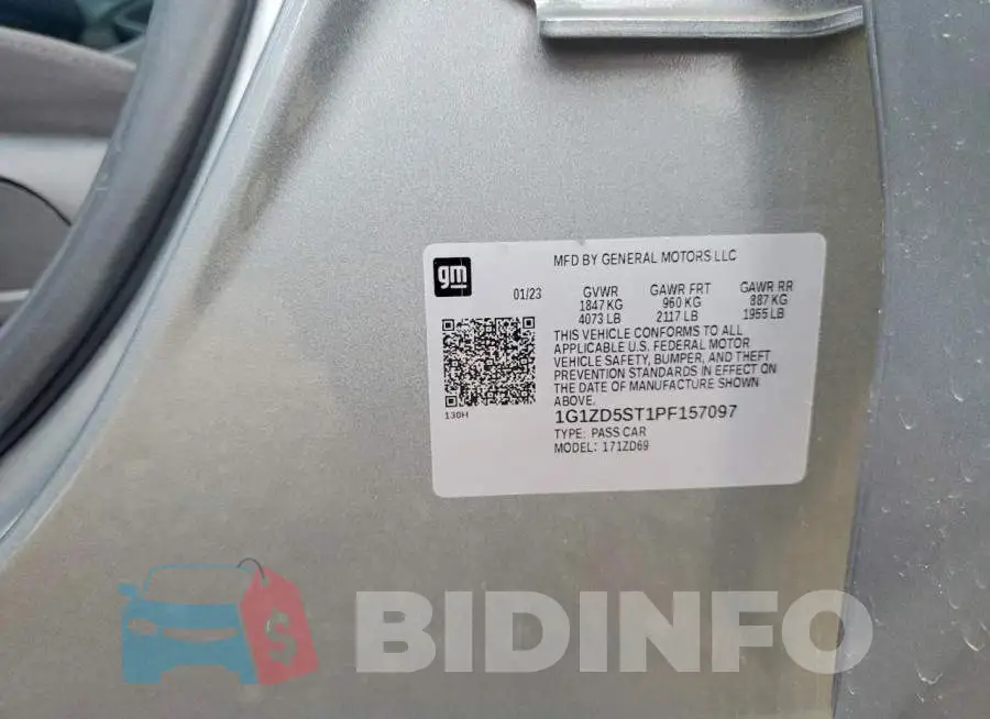 1G1ZD5ST1PF157097 Photo# 13