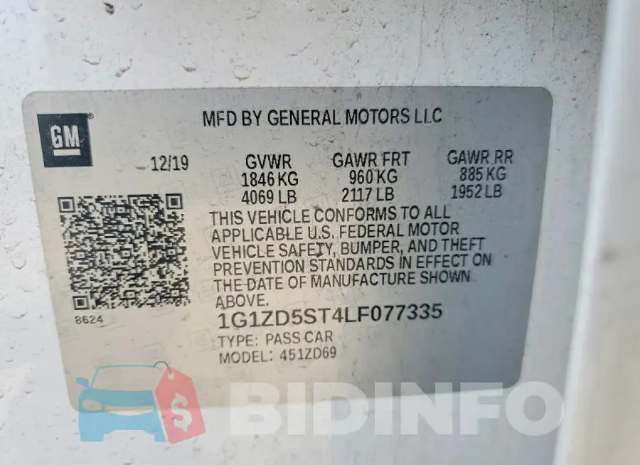 1G1ZD5ST4LF077335 Photo# 12
