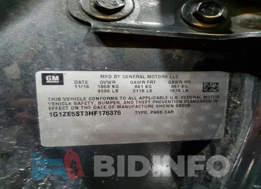 1G1ZE5ST3HF176376 Photo# 12