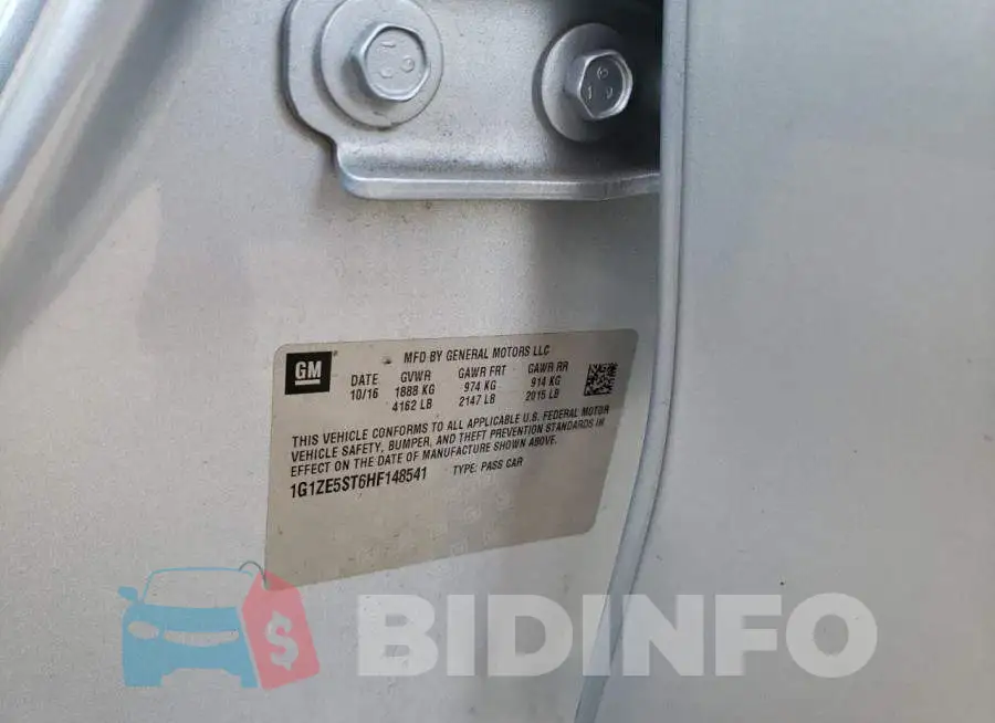 1G1ZE5ST6HF148541 Photo# 12