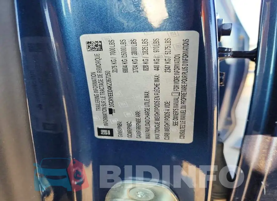 1GCRYEED4KZ267150 Photo# 12