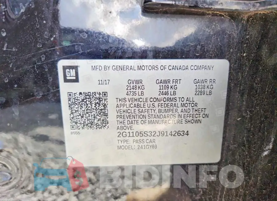 2G1105S32J9142634 Photo# 12