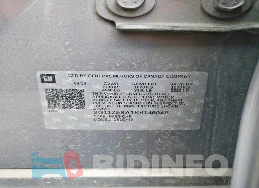 2G11Z5SA1K9146048 Photo# 12
