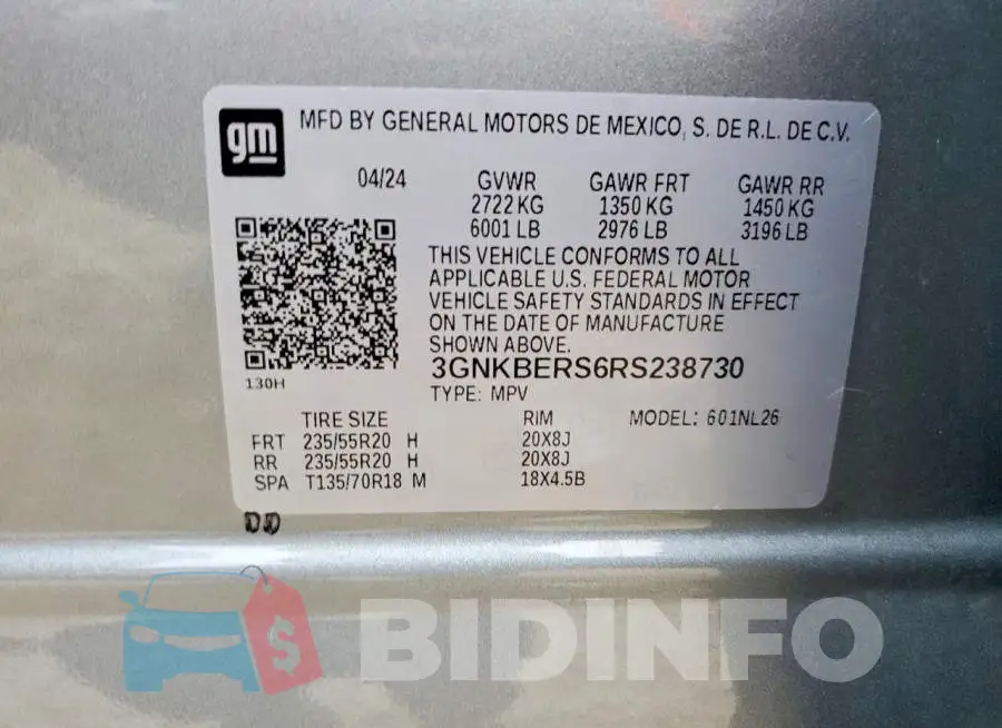 3GNKBERS6RS238730 Photo# 13