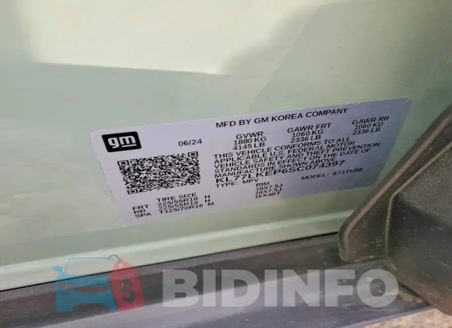 KL77LKEP6SC074397 Photo# 12