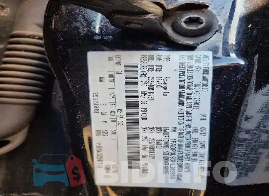 1FADP3L93HL289965 Photo# 12