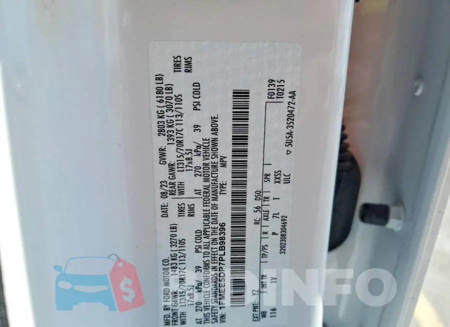 1FMEE5DP7PLB98396 Photo# 13