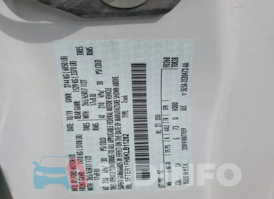 1FTER1FH8KLB11282 Photo# 12
