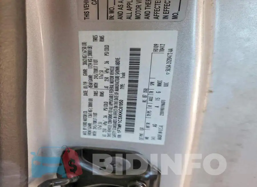 1FTMF1C5XKKC61950 Photo# 12