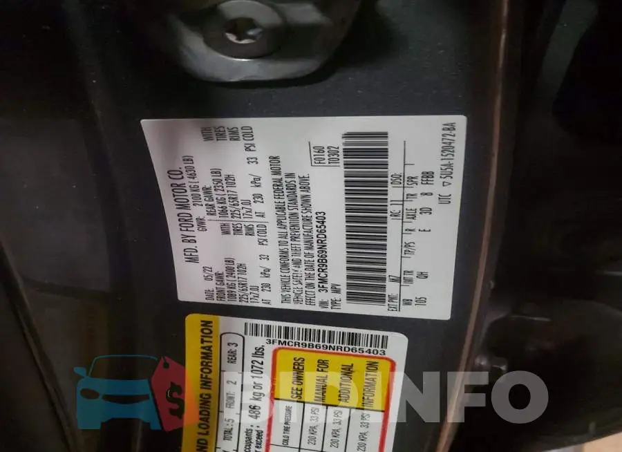 3FMCR9B69NRD65403 Photo# 13