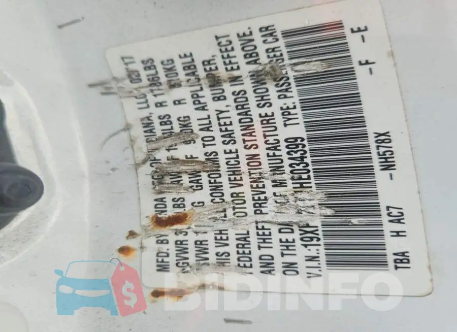 19XFC2F51HE034399 Photo# 12