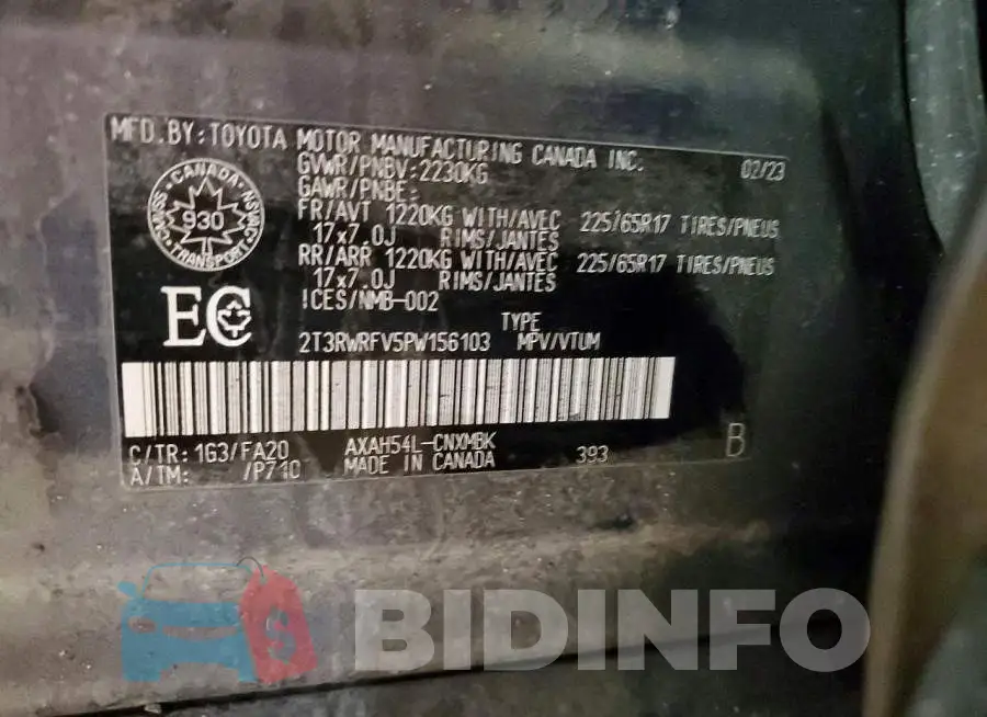 2T3RWRFV5PW156103 Photo# 14
